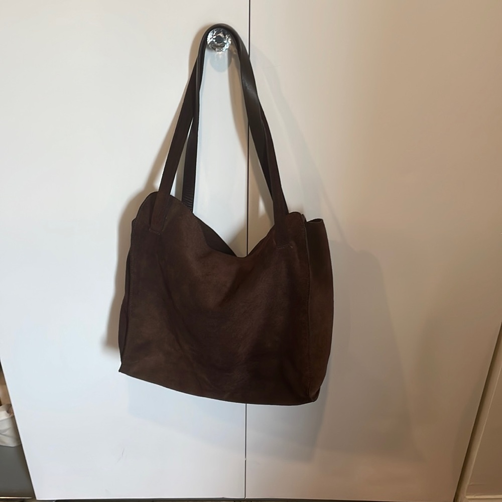 BN DKNY Vintage brown suede bag